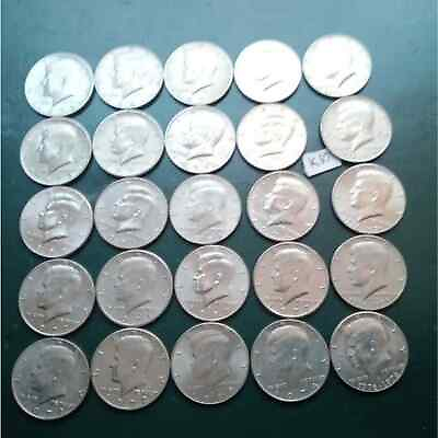 #ad 25 Kennedy 5 are bicentennial 1 2 Dollar Coins $75.00