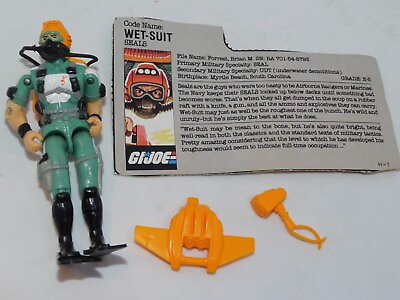 #ad G.I. Joe Wet Suit Action Figure Complete GI Joe Wetsuit Cobra Hasbro $21.99