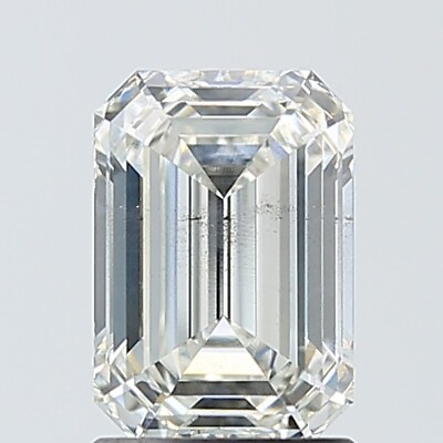 #ad Lab Grown 1.51 Ct EMERALD Cut IGI Certified CVD Diamond I Color SI1 Clarity $341.00