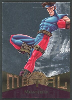 #ad 1995 Marvel Metal Silver Flasher Parallel Card #49 Meanstreak $1.25