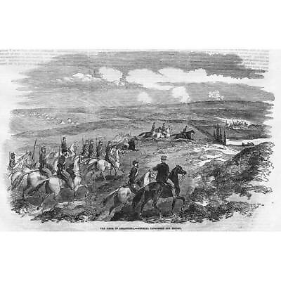 #ad CRIMEAN WAR General Canrobert at the Siege of Sebastopol Antique Print 1854 GBP 9.99