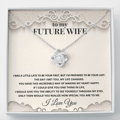 #ad To My Future Wife Necklace Last Everything Necklace Engagement Gifts for Wife $17.99