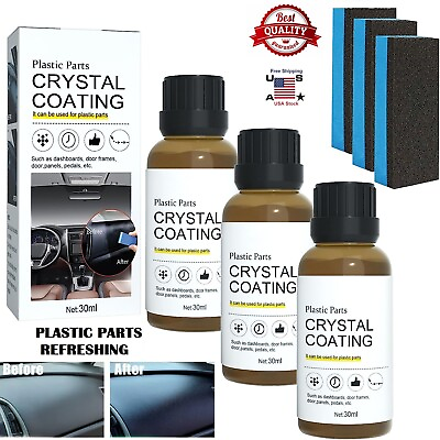 #ad 3× Plastic Parts Crystal Coating Car Refresher Agent Maintenance Accessories Set $9.80