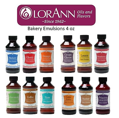 #ad LorAnn Emulsion 4 oz Bakery Emulsions Choose from 26 Flavors Cookies Cakes $10.85