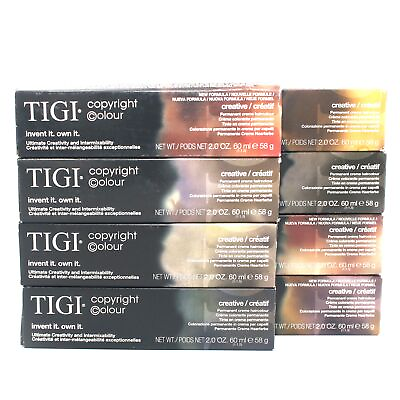 #ad Tigi Copyright Colour Creative Permanent Creme Haircolor 2 oz $10.95