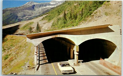 #ad Postcard One Of The Snowsheds in Rogers Pass on the Trans Canada Highway $4.95