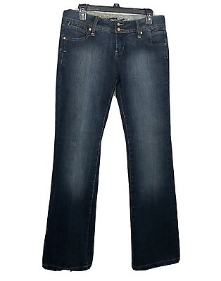 #ad Papaya Women#x27;s Premium Blue Jeans Size 9 Boot Cut Dark Wash Embroidered? $18.99