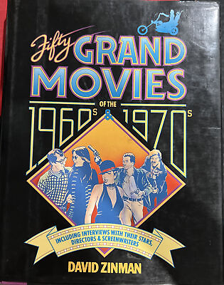 #ad Fifty Grand Movies of the 1960s amp; 1970s HC w DJ 1st PRINT 1986 $9.99