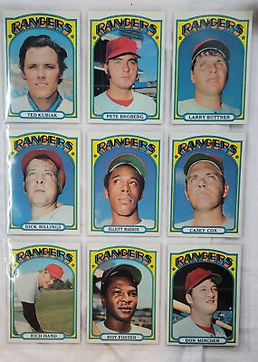 #ad 12 1972 Topps Texas Rangers 12 Card Lot. **VERY NICE** $19.99