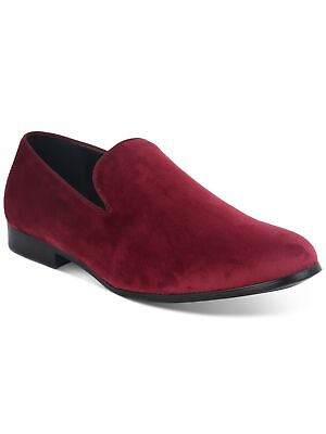 #ad ALFANI Mens Burgundy Padded Zion Round Toe Slip On Loafers Shoes 9.5 M $33.99