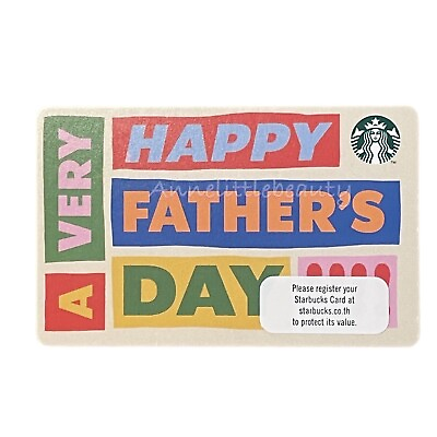 #ad Starbucks Happy Farther’s Day Card 2023 Thailand Pint Intact Free Shipping $3.89