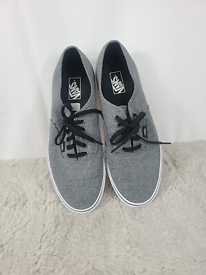 #ad Vans Off The Wall Low Top Textile Gray Black Unisex Shoes Mens And WomSize. 12 $32.00
