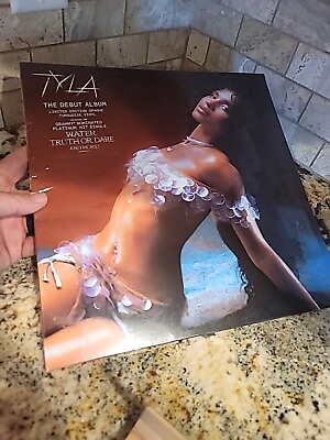 #ad TYLA Turquoise Blue Vinyl w Signed Insert In Hand Ships Now Autograph $65.00