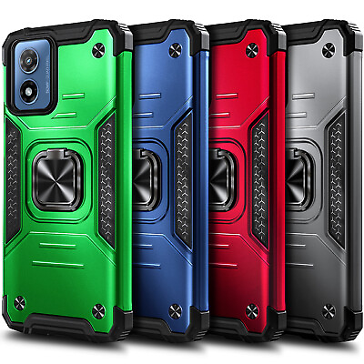 #ad For Motorola Moto g POWER 5G 2024 Shockproof Ring Stand Case w Tempered Glass $9.98
