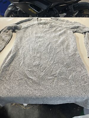 #ad Studio One Long Sleeve Sweater Dress Grey XL 1088 $8.32