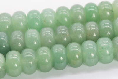 #ad Natural Green Aventurine Beads Grade AAA Rondelle Loose Beads 6x4MM 8x5MM 10x6MM $9.99