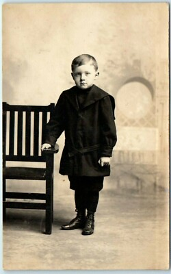 #ad Postcard Photo of a Young Boy $3.46