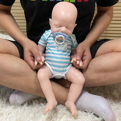 #ad COSDOLL 18 inch Newborn Baby Full Silicone Reborn Baby Girl Doll Unpainted Dolls $159.59