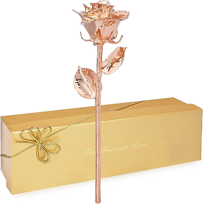 #ad Real Rose Gold Rose Genuine One of a Kind Rose Hand Dipped in 24K Gold Roses to $181.99