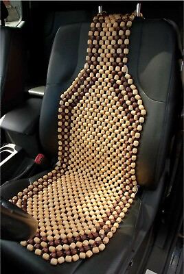 #ad Wooden Car Van Taxi Front Bead Beaded Massage Seat Cover Cushion Office UK GBP 11.99