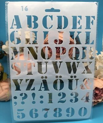 #ad 27cm Alphabet Letters Layering Scrapbooking Stamping Embossing Album Scrapbook $9.69