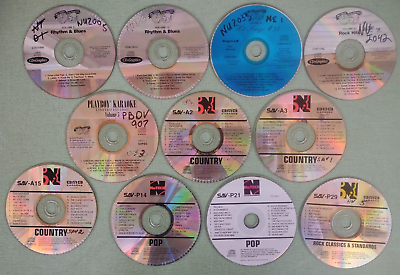 #ad Karaoke CDG Discs NuTech Lot of 11 $97.00