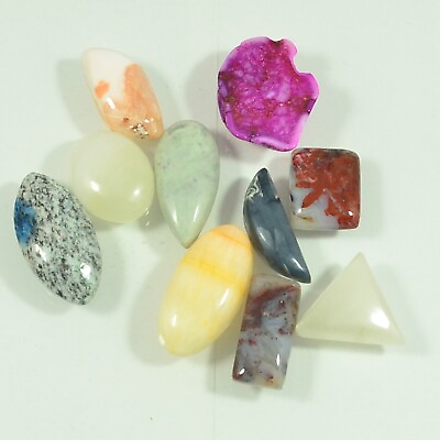 #ad 128.00CT MIX LOT LOOSE FACETED NATURAL GEMSTONES MIXED GEMS WHOLESALE LOOSE $11.30