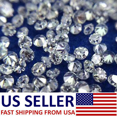 #ad Natural Loose Diamonds Round 100 Pcs I1 I3 Clarity G H White Color 100% Real $35.77