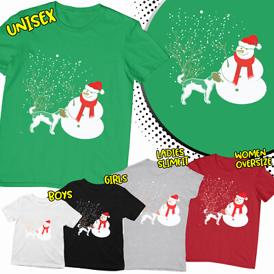 #ad Christmas Santa Snowman Snowflakes Gift Funny Family Christmas T Shirt #MC225 GBP 7.59