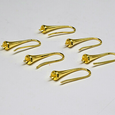 #ad Wholesale 18K Gold Filled Beads Jewelry Findings Speaker Shape Hook Earwire $6.99