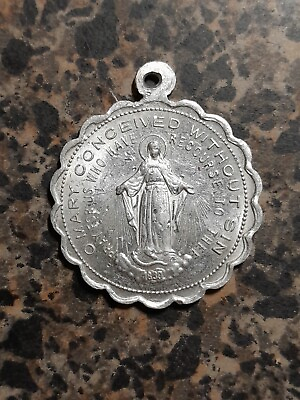 #ad Vintage Sodality of the Blessed Virgin Mary Miraculous Medal $10.00