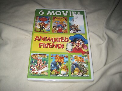 #ad Animated Friends 6 Movie Collection DVD NEW Jungle Bunch Brere Rabbit Despereaux $6.70