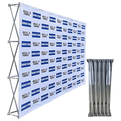 #ad 8x10ft Fabric Pop Up Display Stand，for Trade Show Backdrop Booth Display Stand $279.99