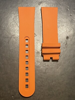 #ad Blancpain OEM Fifty Fathoms Orange Rubber Strap 23 x 20 $118.00