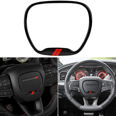 #ad #ad Fits For Challenger Charger 2015 Durango Accessories Steering Wheel Trim Cover $5.95