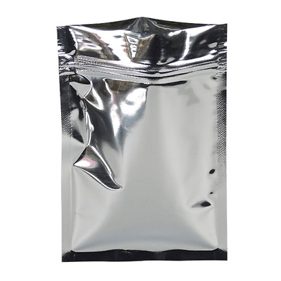 #ad Flat Aluminum Foil Kraft Paper Silver Zipper Bags Heat Seal Package Pack Storage $329.54