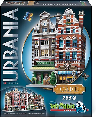 #ad 3D URBANIA CAFE 3D Jigsaw Puzzle 285 Pieces W3D 0503 WREBBIT. Sealed Box $16.96