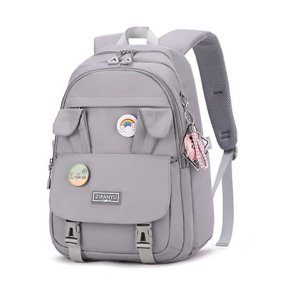 #ad Kids Cute Bunny Casual Backpack Girls Elementary and Middle School Bag Teenag... $24.20