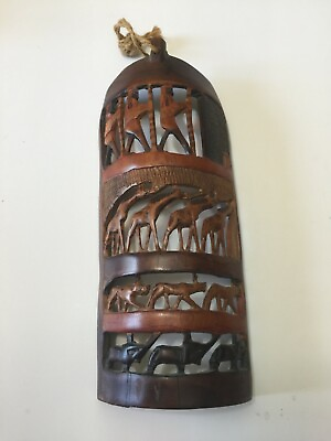 #ad Beautiful Unique African Handmade Wood Carving Artwork from Egyptian Sacred Tree $70.00