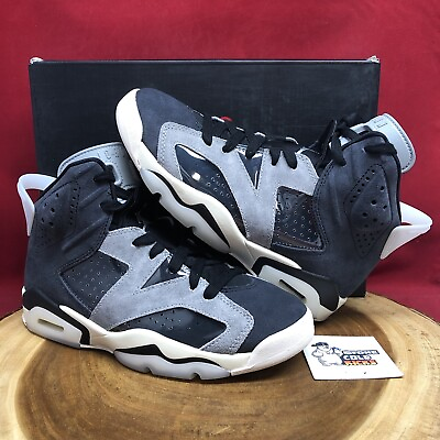 #ad Nike Air Jordan 6 Retro Black Chrome LTSmoke Grey CK6635 001 Size 6.5W 5y VI XI $104.99