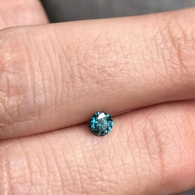 #ad 3.0 MM Blue Diamond Natural Diamonds 2Pcs Blue Diamonds Loose Color Diamond $82.59
