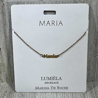 #ad Lumiela quot;MARIA” Necklace Gold Color 15” 20” Nickel Free Marina De Buchi NEW $10.99