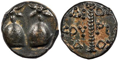 #ad #ad Kolchis Dioskourias Late 2nd century B.C. AE15 Near EF #AC71684 $105.00