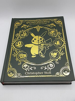#ad Pokenatomy Book By Christopher Stoll An Unofficial Guide Green Leather bound $114.99