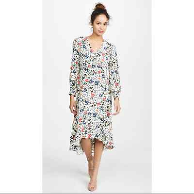 #ad NWT baamp;sh White Floral Paloma Dress in Off White $198.00