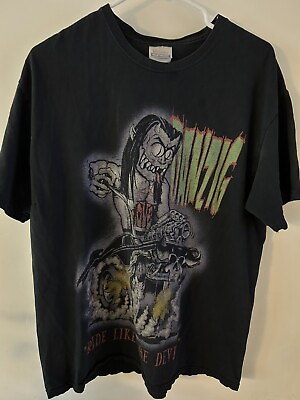 #ad Vintage 90s Danzig Ride Like The Devil Band T Shirt Heavy Death Metal Large USA $500.00