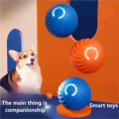 #ad USB Electronic Smart Dog Toy Ball Interactive Pet Automatic Moving Ball Gift $8.99