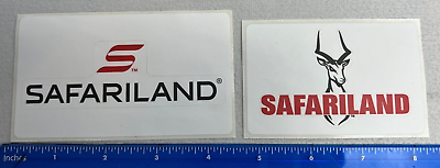 #ad Safari Land Logo Stickers Decals Hunting Shot Show Guns 2 Choices $3.59