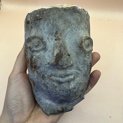 #ad Ancient Roman Bronze Face With Terra Cotta Filling 1 2nd century AD $500.00