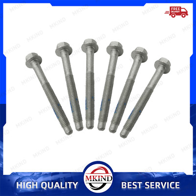 #ad 6PCS Silver Cab Body Assembly Mount Cushion Bolt For 1999 2005 GMC Sierra Chevy $33.56